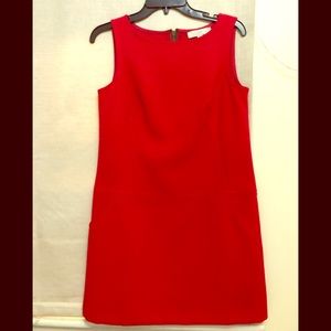 Ann Taylor wool red dress